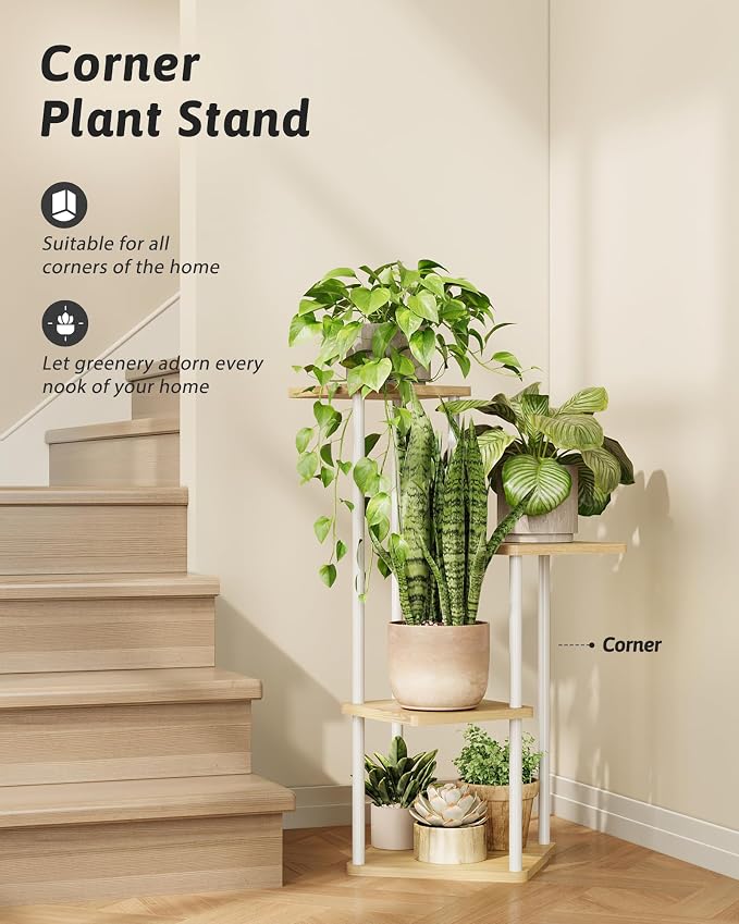 Tall Plant Stand Indoor 4 Tiered Plant Shelf - Image 3
