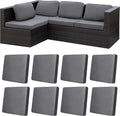 8Pcs Stretch Patio Cushion Covers, Outdoor Couch Covers Replacement, Outdoor by BIETYONE