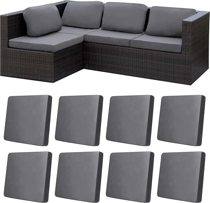 8Pcs Stretch Patio Cushion Covers, Outdoor Couch Covers Replacement, Outdoor by BIETYONE