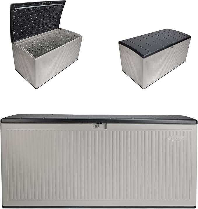 Suncast 160-Gal. Resin Extra-Large Outdoor Patio Deck Box by Suncast
