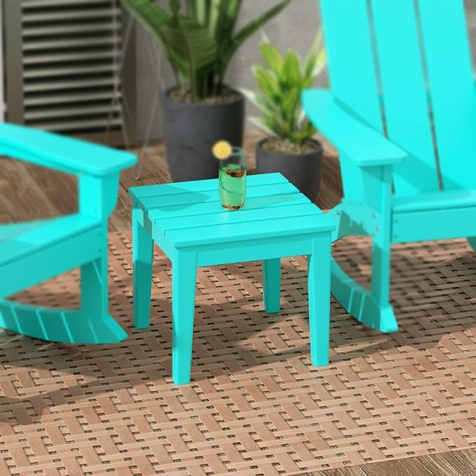 WestinTrends Ashore Outdoor Patio Modern Adirondack Side Table - Image 2