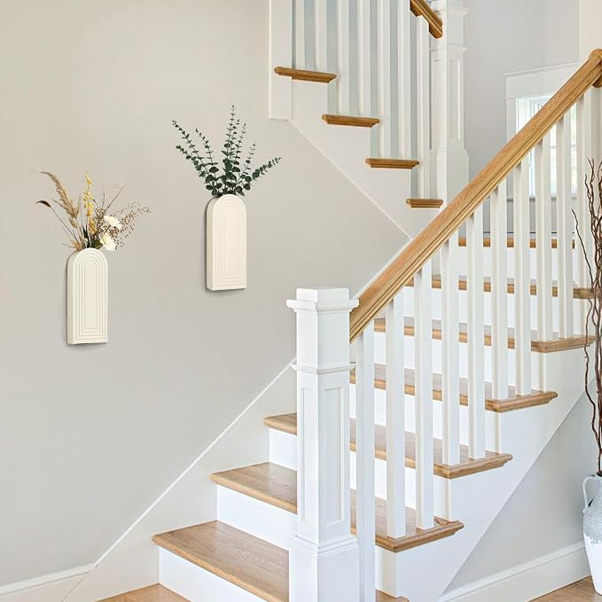 Wooden Wall Art Decor: Wall Vases - Image 7