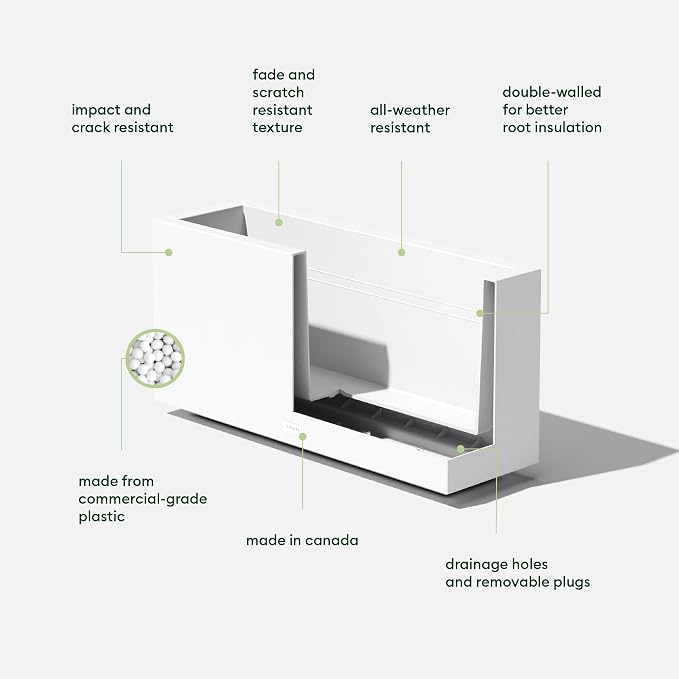 Veradek Block Series Long Box Planter - Image 2