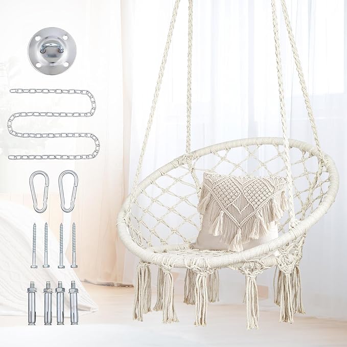 Macrame Hammock Chair Swing by Mertonzo