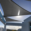SUNNY GUARD Custom Size 15'x15'x15' Graphite Grey Sun Shade Sail Triangle UV by SUNNYGUARD
