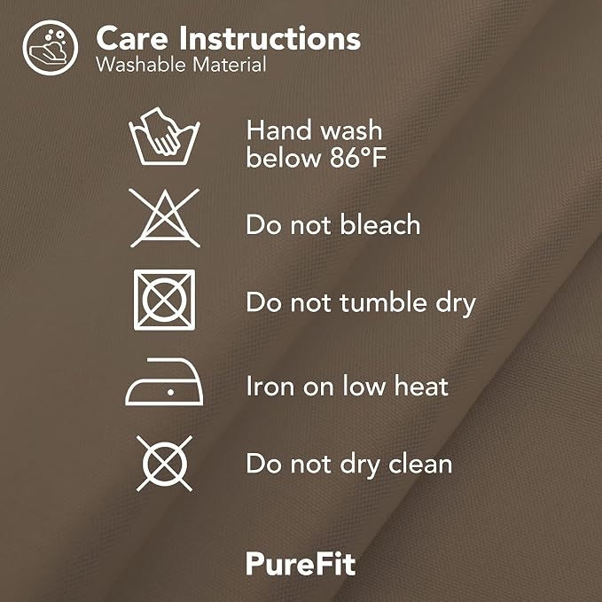 PureFit Outdoor Curtains for Patio Waterproof Weatherproof, UV Resistant - Image 7