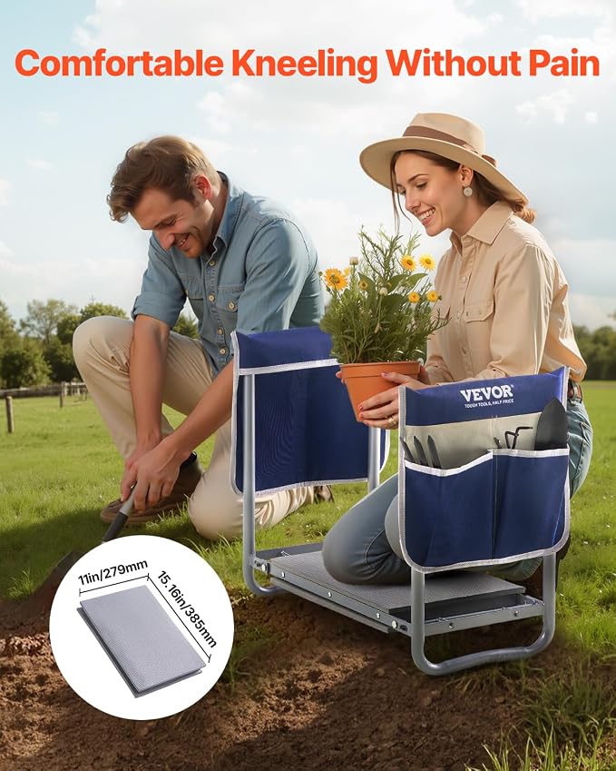 VEVOR Garden Kneeler and Seat Heavy Duty, Portable Garden Stool - Image 4
