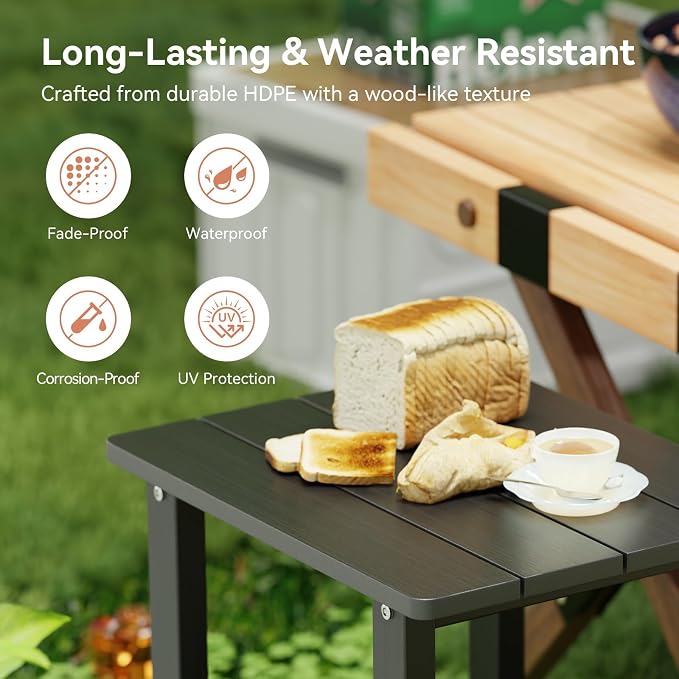 Adirondack Outdoor Side Table Small Outside Table - Image 4