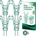 4 Pack Stackable Plant Trellis for Climbing Plants, Indoor/Outdoor Garden by YHTPOUQE
