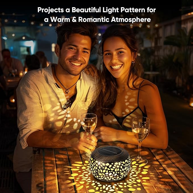 Solar Lantern Outdoor Patio Decor: Solar Lanterns Outdoor Waterproof Hollow Out - Image 2
