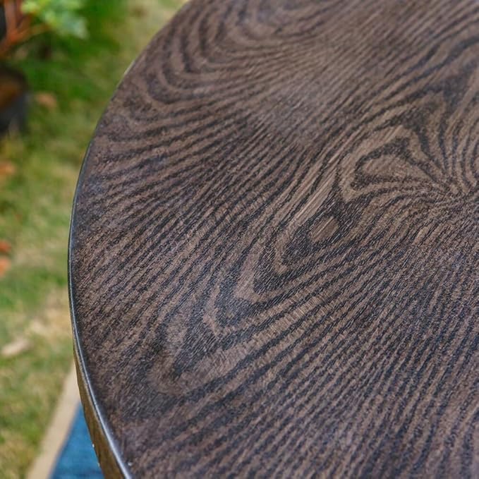 PHI VILLA 44 Inch Large Metal Round Table - Image 6