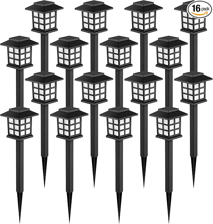 GIGALUMI Solar Outdoor Lights，16 Pack LED Solar Lights Outdoor Waterproof by GIGALUMI
