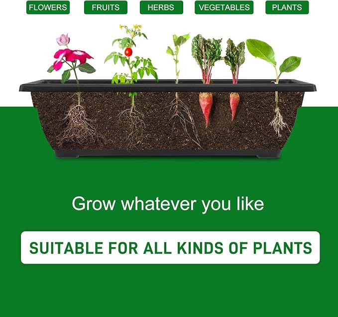 Outvita 4.4 FT Vertical Garden Bed, 5 Tier Vertical Raised Planter, Removable - Image 4