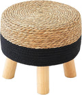 Round Ottoman Natural Seagrass Footstool, Foot Stool by ALeesing