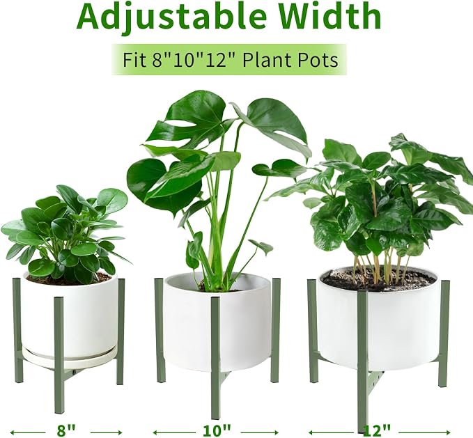 Aripark Plant Stand Indoor Adjustable, Metal Modern Small Plant Stands - Image 2