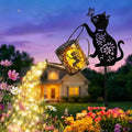 Solar Watering Can Lights with Fairy & Flowers, Outdoor Garden Decor with by Tremdwoto
