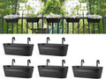 Dahey 5 Pcs Metal Iron Hanging Flower Pots by Dahey