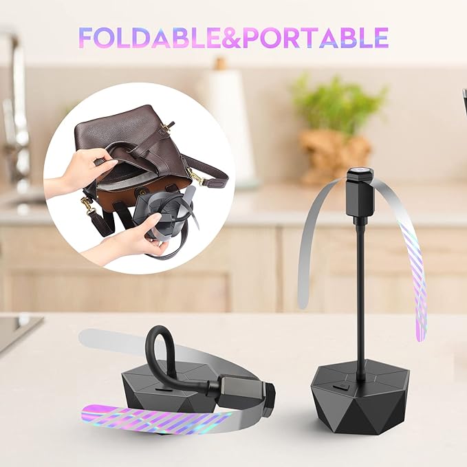 Fly Fans for Tables, Fly Repellent Fan Outdoor Indoor Keep Flies Away, Fly - Image 3