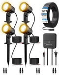ZZXX All-in-One LED Landscape Lighting Kit, 2700K Waterproof Outside Spotlights by ZZXX