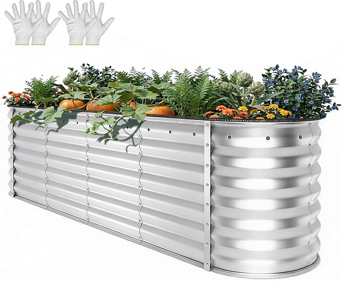 YITAHOME 24" Tall 9 in 1 Large Raised Garden Bed Kit, Outdoor Above Ground by YITAHOME