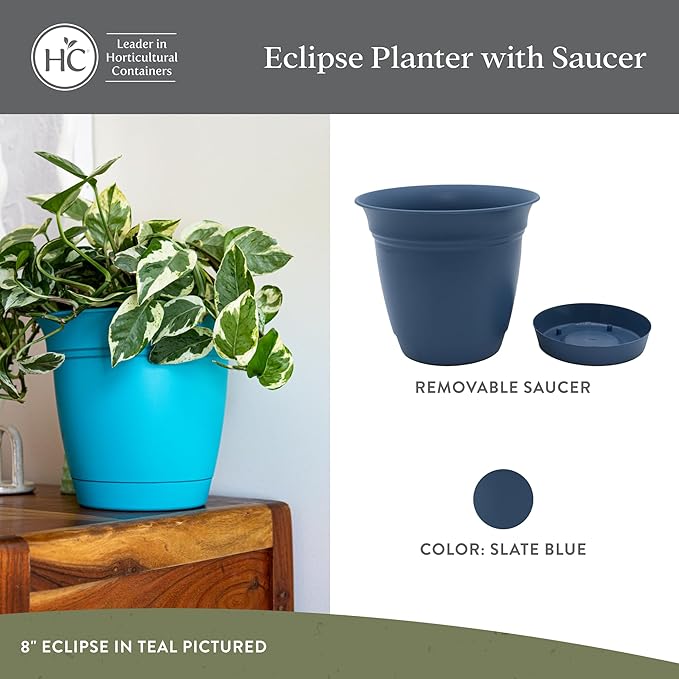 The HC Companies 20 Inch Eclipse Round Planter Pots - Image 2