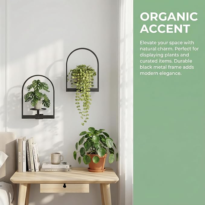 2 Pack Plant Stand Indoor Outdoor Hanging Planters - Image 9