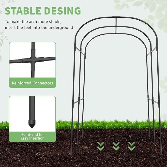 DoCred Tall Garden Arch Trellis - Image 2