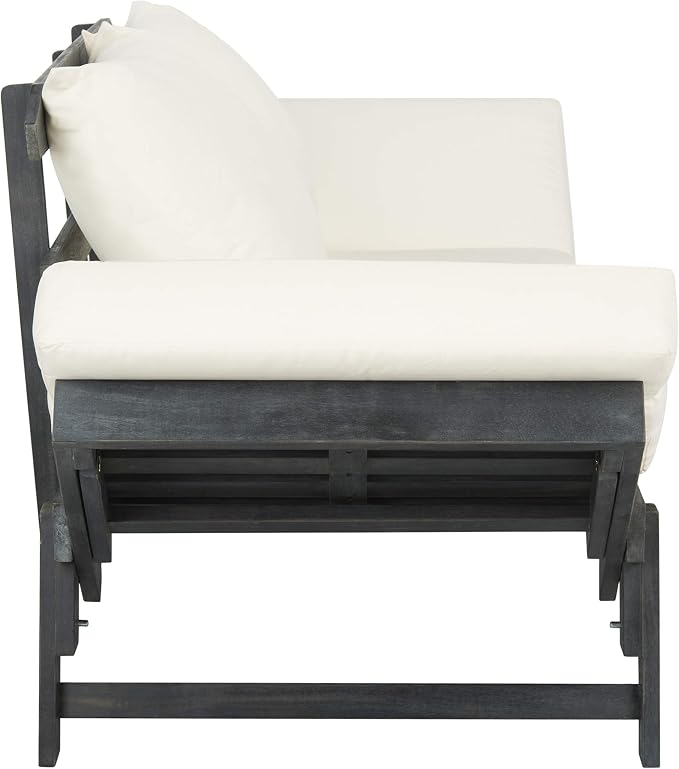Safavieh PAT6745A Outdoor Collection Tandra Grey Modern Contemporary Daybed Day - Image 6