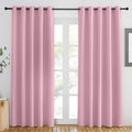 NICETOWN Rouge Pink Blackout Curtains 84 inch Length, Grommet Top Room by NICETOWN