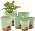 FaithLand 6-Pack Green Self Watering Planter Pots by FaithLand