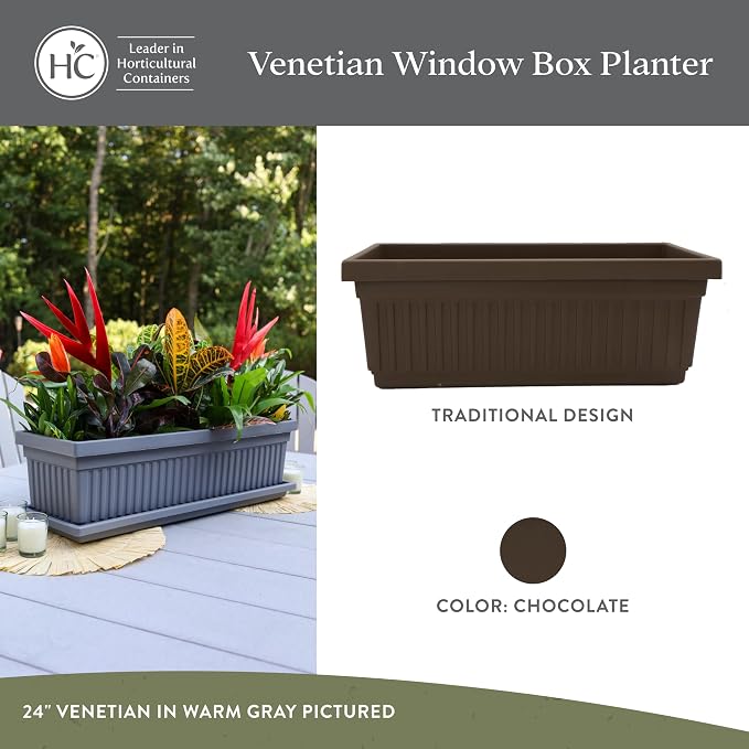 The HC Companies 18 Inch Venetian Window Planter Box - Image 2