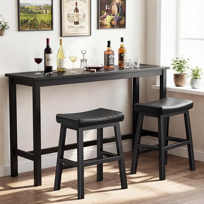 24 Inch Bar Stools Set of 2 for Kitchen Island, Kitchen Chairs Counter Height - Image 7