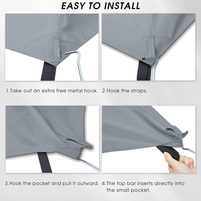 MASTERCANOPY Grill Gazebo Replacement Canopy Top - Image 5
