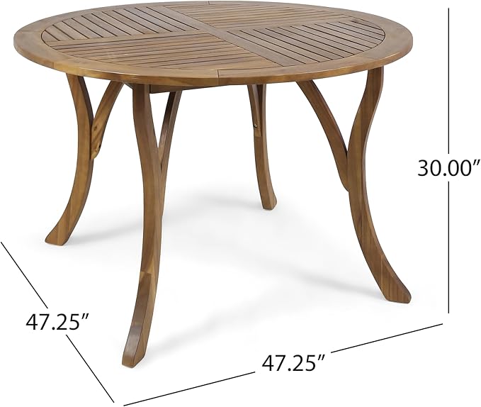 Christopher Knight Home Verle Wooden Patio Dining Set - Image 18