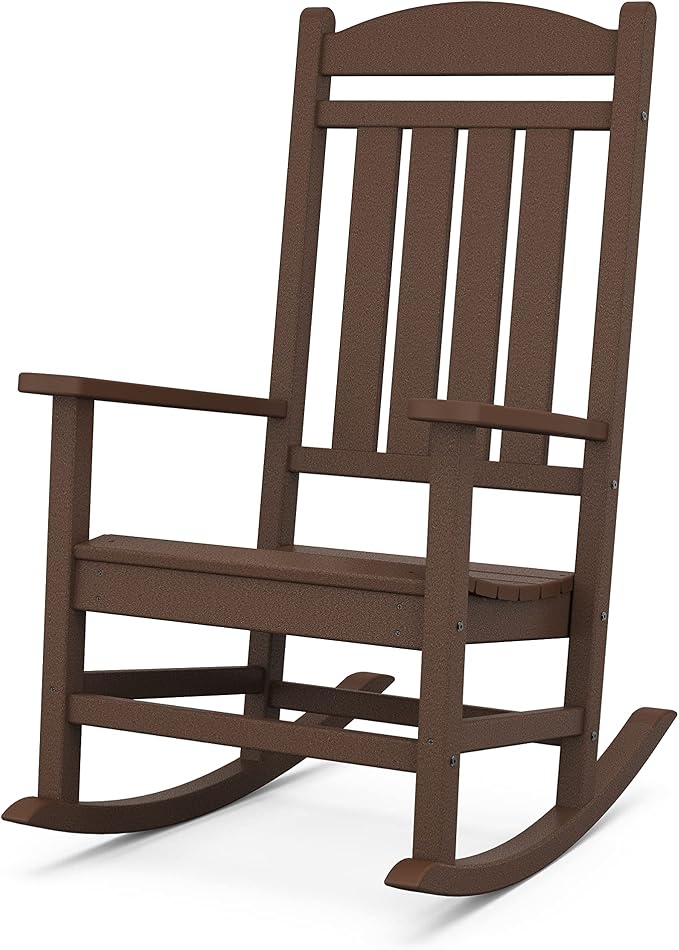 POLYWOOD Presidential Rocking Chair in Mahogany by POLYWOOD