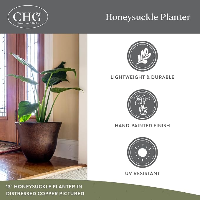 Classic Home and Garden Honeysuckle Resin Planters - Image 4