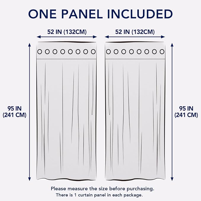 PureFit Outdoor Curtains for Patio Waterproof Weatherproof, UV Resistant - Image 6