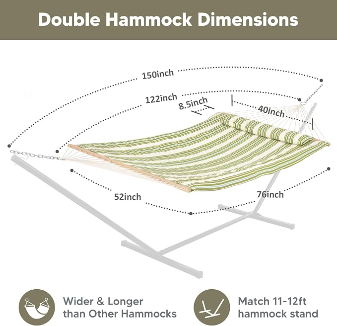 SUNCREAT Portable 2 Person Hammock - Image 6