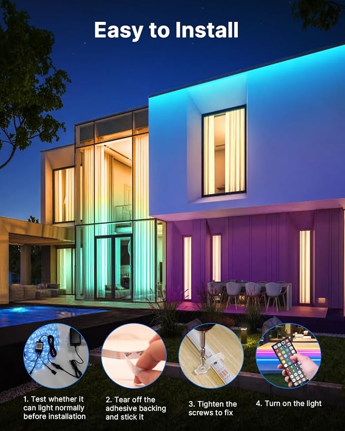 100FT Outdoor LED Strip Lights Waterproof IP65 Led Strip Lights - Image 6