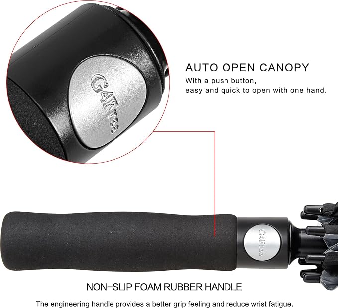 G4Free 47/54/62/68/72 Inch Automatic Open Golf Umbrella Oversize Extra Large - Image 3