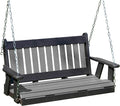 Poly Lumber Wood 4FT Mission Porch Swing Amish Craftsmandship Made in USA HDPE by Unknown