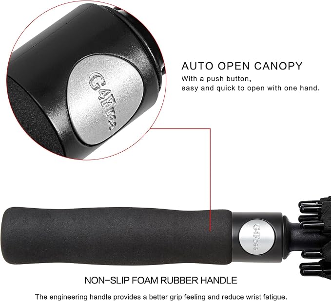 G4Free 47/54/62/68/72 Inch Automatic Open Golf Umbrella Oversize Extra Large - Image 9