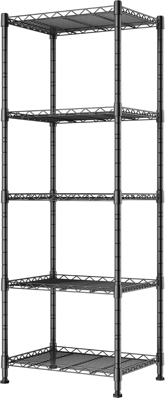 REGILLER 5-Wire Shelving Metal Storage Rack Adjustable Shelves, Standing by REGILLER