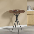 VASAGLE Bar Table, Round Cocktail High Top Pub Bistro Table by VASAGLEbySONGMICSHOME