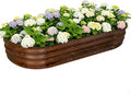 Galvanized Raised Garden Bed Outdoor, Large Raised Bed by VivaGarden