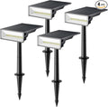 Consciot Solar Spot Lights Outdoor, 4 Pack, 600 Lumens, IP65 Waterproof by Consciot