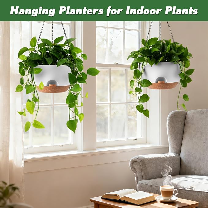 3-Piece Set of 10-Inch Hanging Planters - Image 4