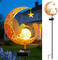 ZNYCYE Solar Lights Outdoor Decorative Moon Hummingbird Solar Stake Lights by ZNYCYE