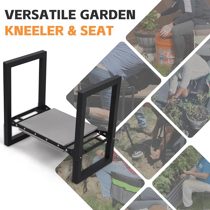 Garden Kneeler and Seat Heavy Duty 500lbs, Anti-Tip Gardening Stools - Image 8