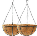 Hanging Plant Basket Flower Holder-Metal Wire Round Hanging Basket Planter by TOOCMEUK